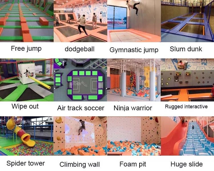 Factory Customized Large Adult Sport Gym Indoor Trampoline Playground for Sale